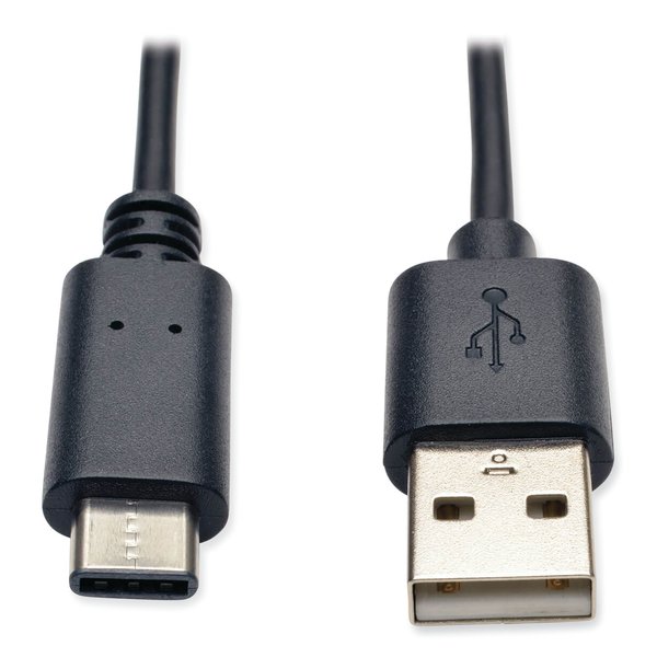 Tripp Lite USB 2.0 Cable, USB Type-A to USB Type-C USB-C M/M, 6 ft, Black U038-006
